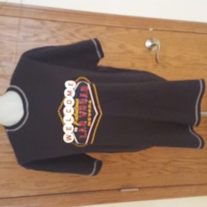 LAS VEGAS Decal t shirt, black, extra large